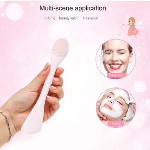 Silicon Mask Applicator Mask Skincare Perie de curățare facială perie de curățare a loțiunii dublei loțiune de spatula pentru machiaj, fundație, cremă, loțiune, hidratant, gel, exfoliator, mască de lut